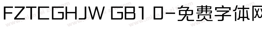 FZTCGHJW GB1 0字体转换